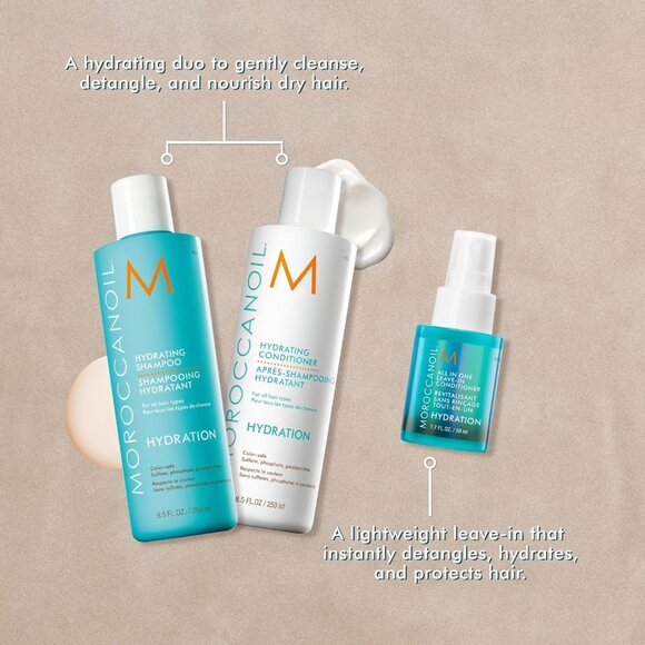 NWT - Moroccanoil Spring Hydration 4pk (8.5 Fl.Oz., 0.85 Fl.Oz., 0.35 Fl. Oz.) - Picture 3 of 4